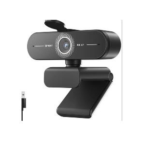 EMEET C60E 4K Webcam para PC – foco automático PDAF, microfones duplos com cancelamento de ruído, FOV de 73°, correção automática de luz, USB Plug&Play