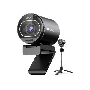 EMEET Webcam 4K, webcam S600 com tripé, 2 microfones de redução de ruído, FOV ajustável de 40° a 73°, foco automático PDAF, capa de privacidade integrada, câmera de streaming para jogos, chamadas de