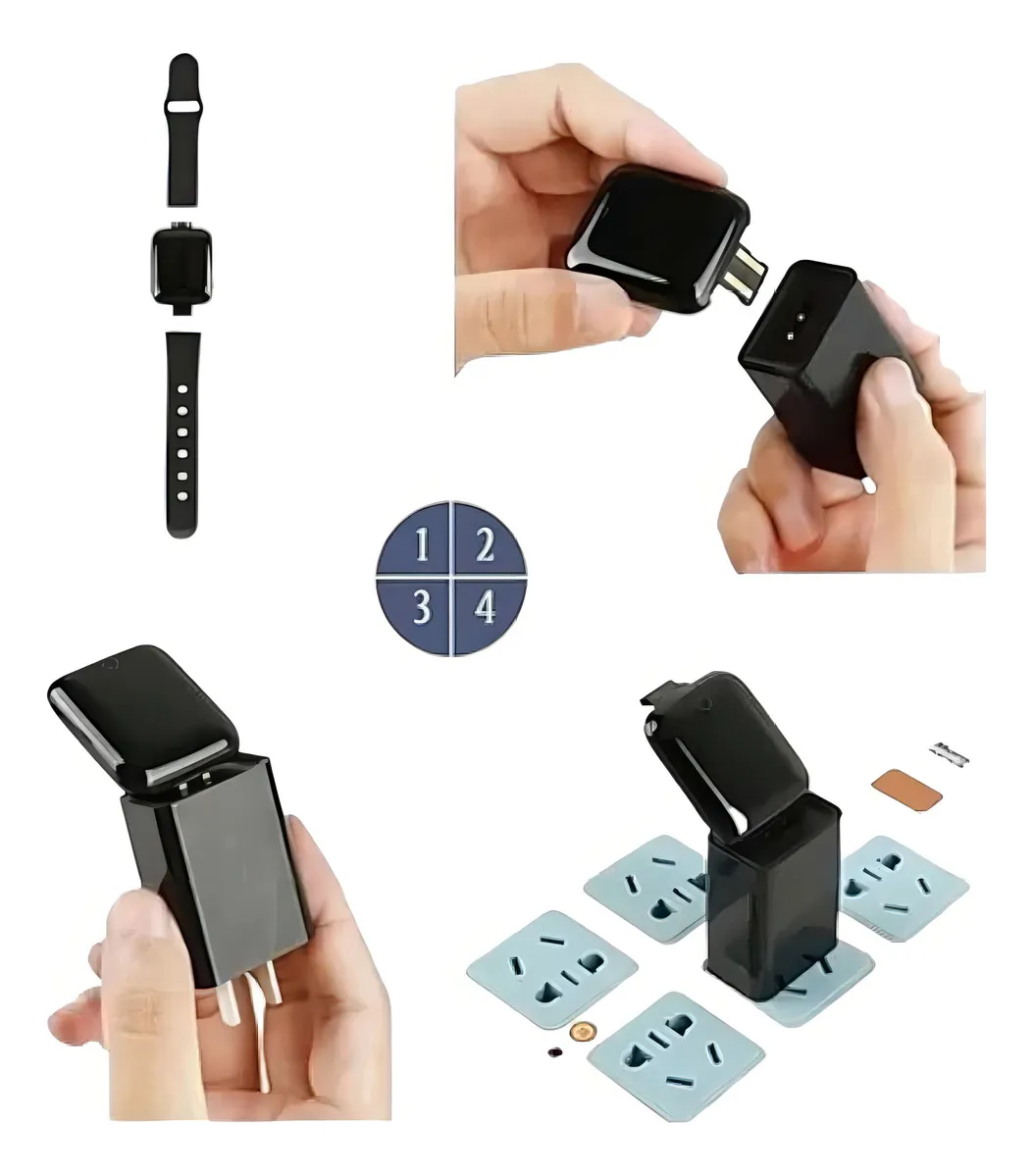 Relógio Smart Digital D20 Masculino / Feminino + Fone S/fio Caixa Colors Pulseira Preto - Imagem 2