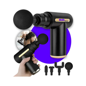 Massageador Elétrica Muscular Pistola Massageadora Corporal Fisioterapia Profissional Vermelho